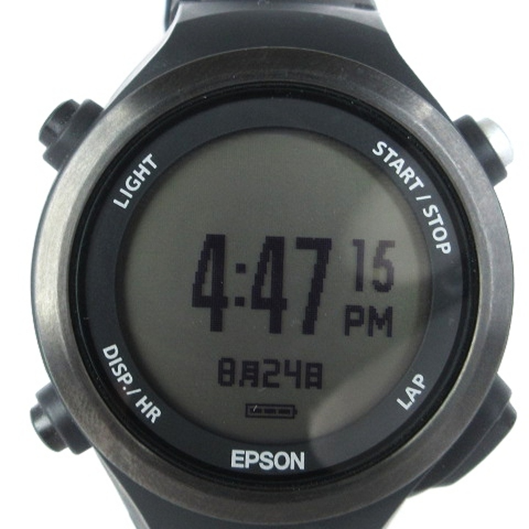 エプソン ランセンサー GPSウォッチ 腕時計 デジタル SF-810 黒