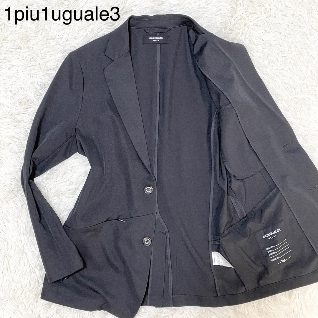 1piu1uguale3【美品】テーラードジャケット L アタックロゴ メンズ