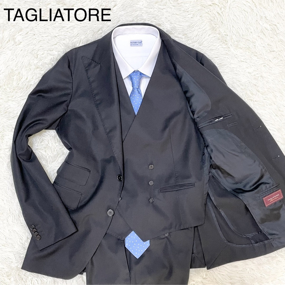 TAGLIATORE - TAGLIATORE【極上の逸品 美品】スリーピース 黒 M位