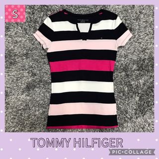 トミーヒルフィガー(TOMMY HILFIGER)のTOMMY HILFIGER カットソー　サイズS（XS）(カットソー(半袖/袖なし))