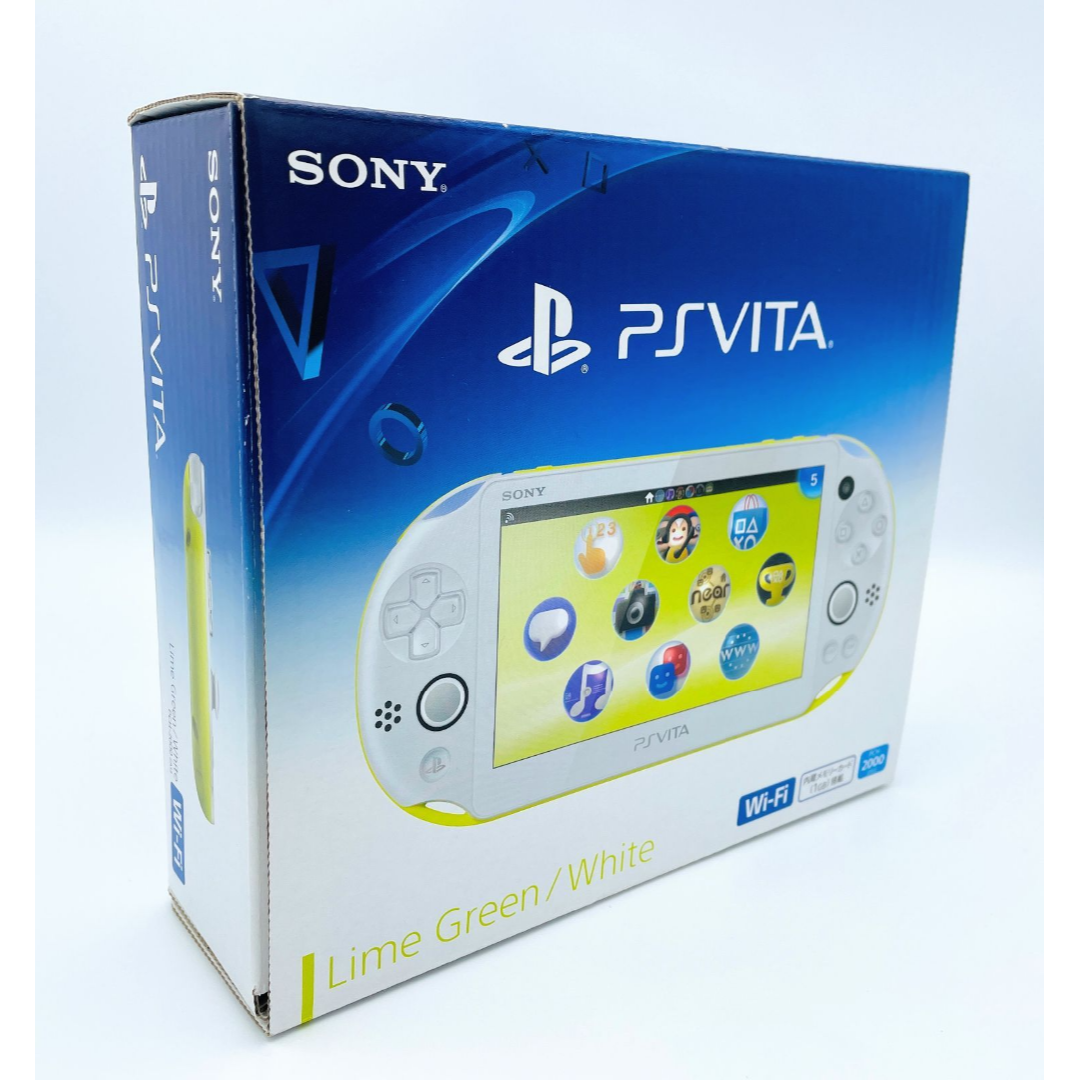 PS Vita Wi-Fiモデル ライムグリーン/ホワイト 箱付き - 携帯用ゲーム ...