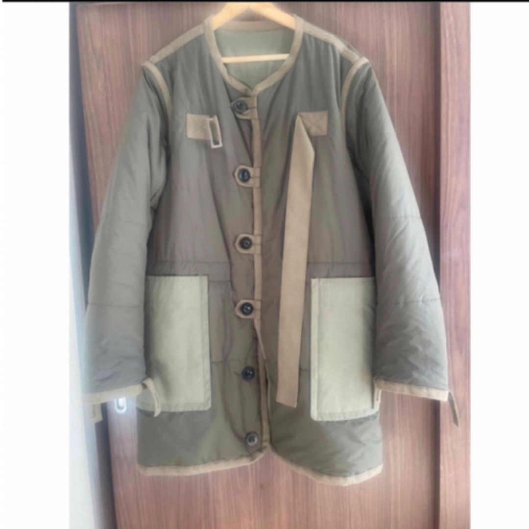 sacai 20AW リバーシブル 中綿 ダウン コート カーキ サイズ2-