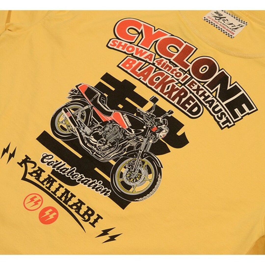 TEDMAN(テッドマン)のカミナリモータース/GSX400FS/ロンT/カスタード/KMLT-224 メンズのトップス(Tシャツ/カットソー(七分/長袖))の商品写真