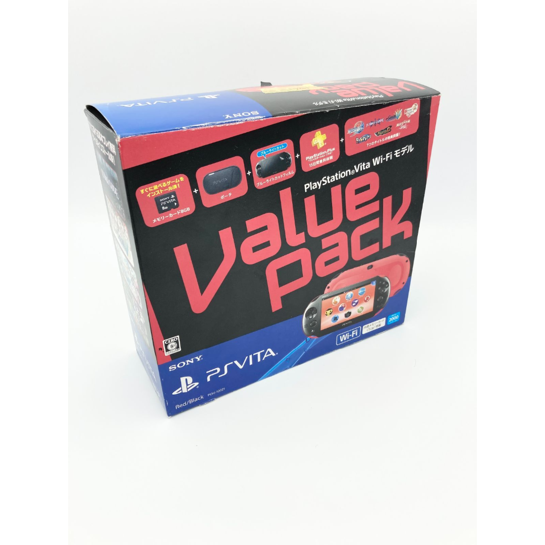 PS Vita Value Pack Wi-Fiモデル レッド/ブラック　箱付き