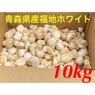 限定！　R5年産にんにく 青森県産福地ホワイト六片 バラ大サイズ 10kg(野菜)