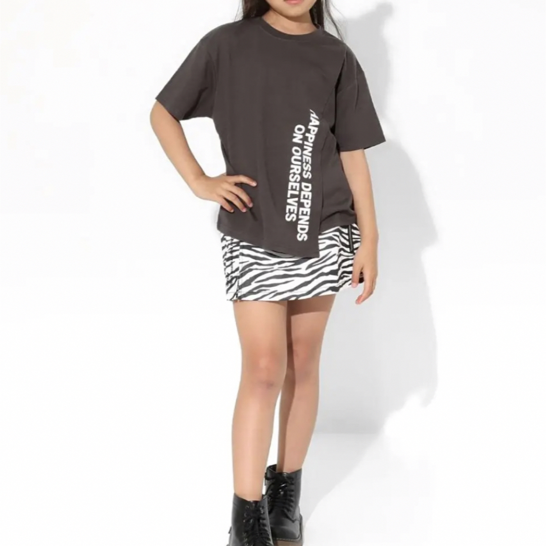 ANAP Kids(アナップキッズ)の新品‼️未開封‼️ Tシャツ　110 120 男女　グレー　ANAP 半袖 キッズ/ベビー/マタニティのキッズ服女の子用(90cm~)(Tシャツ/カットソー)の商品写真