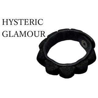 ヒステリックグラマー(HYSTERIC GLAMOUR)のHYSTERIC GLAMOUR  フロッキー加工 スタッズ ブレスレット(ブレスレット/バングル)