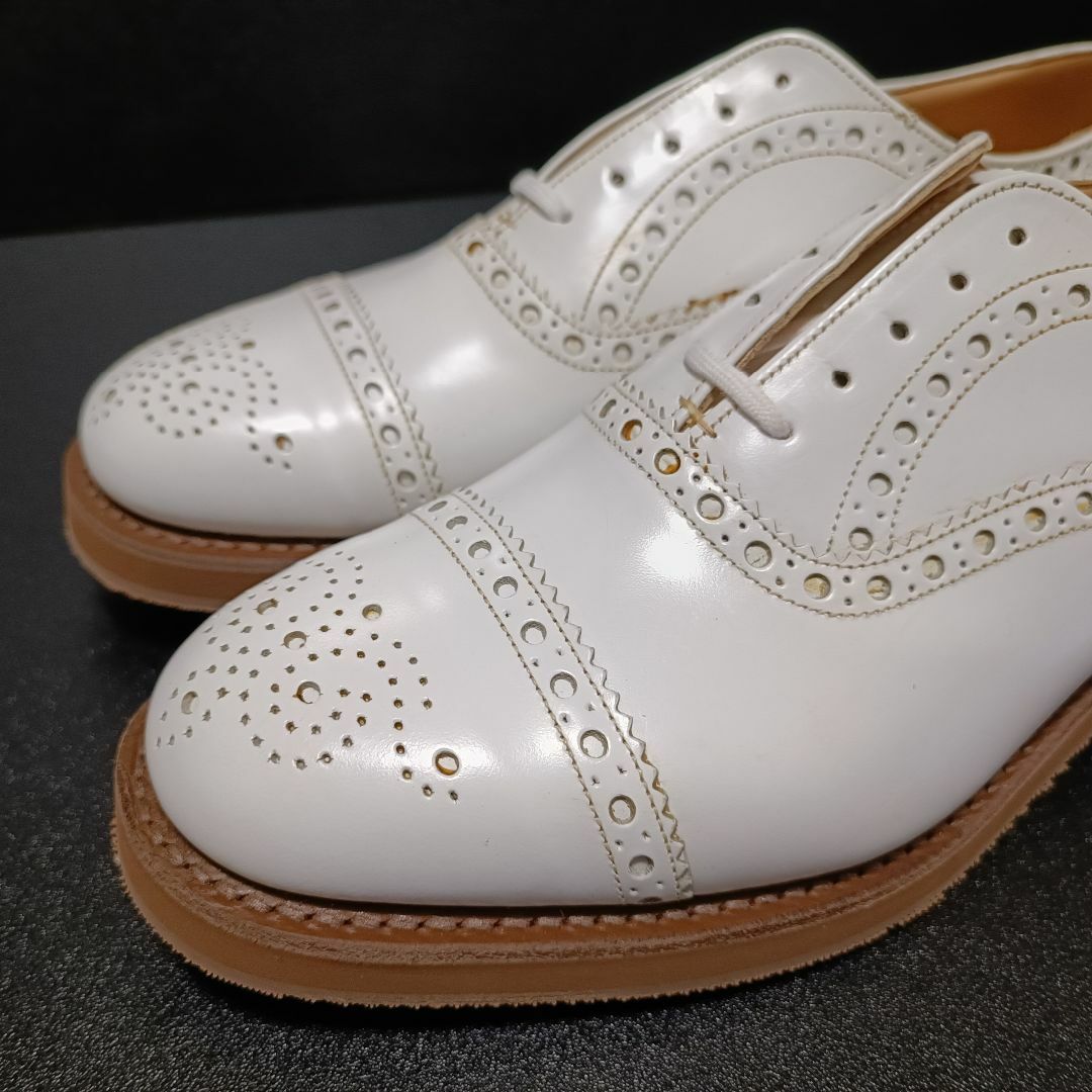 チャーチ（Church's） イギリス製革靴 RODD 白 UK6.5F
