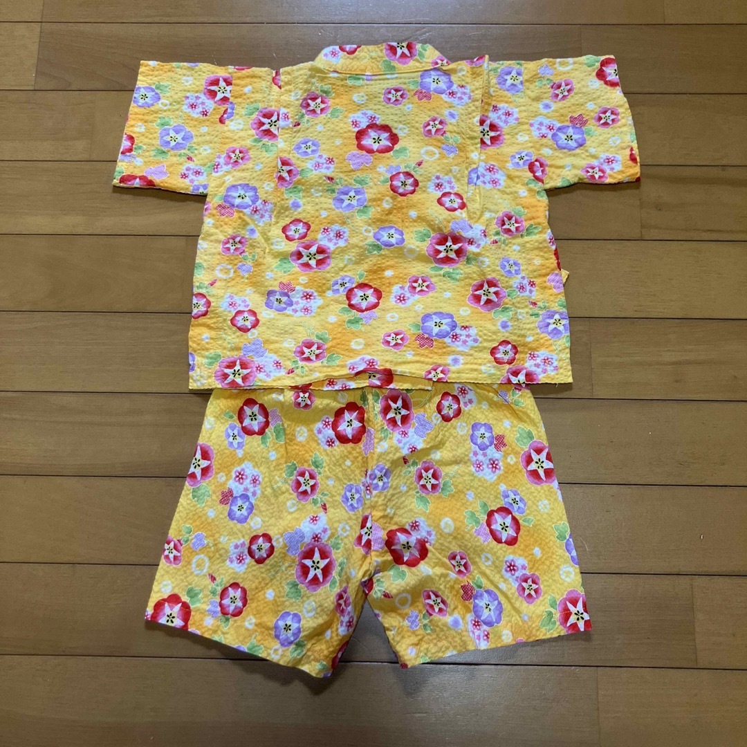 子供浴衣　ハンドメイド キッズ/ベビー/マタニティのキッズ服女の子用(90cm~)(甚平/浴衣)の商品写真