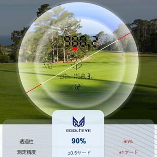 【 90%以上高い透過性 】 EGOOIEYE ゴルフ距離計 600Y測定 0.