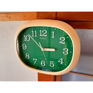 70's SEIKO 掛け時計 スペースエイジ ポップ ビンテージ グリーン