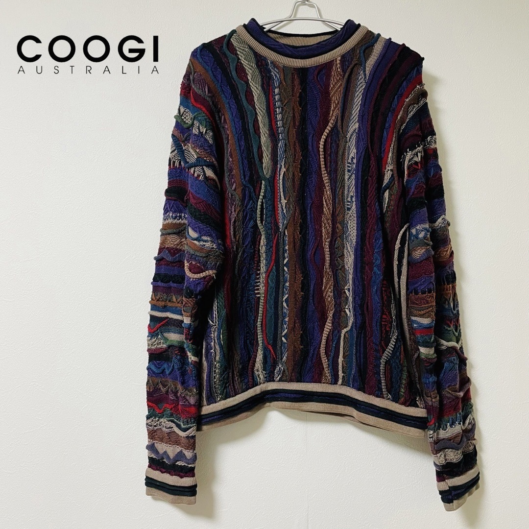 COOGI クージー　3Dニット　セーター　マルチカラー