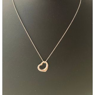 ティファニー(Tiffany & Co.)の美品 ティファニーオープンハート ペンダント ネックレス エルサ・ペレッティ(ネックレス)