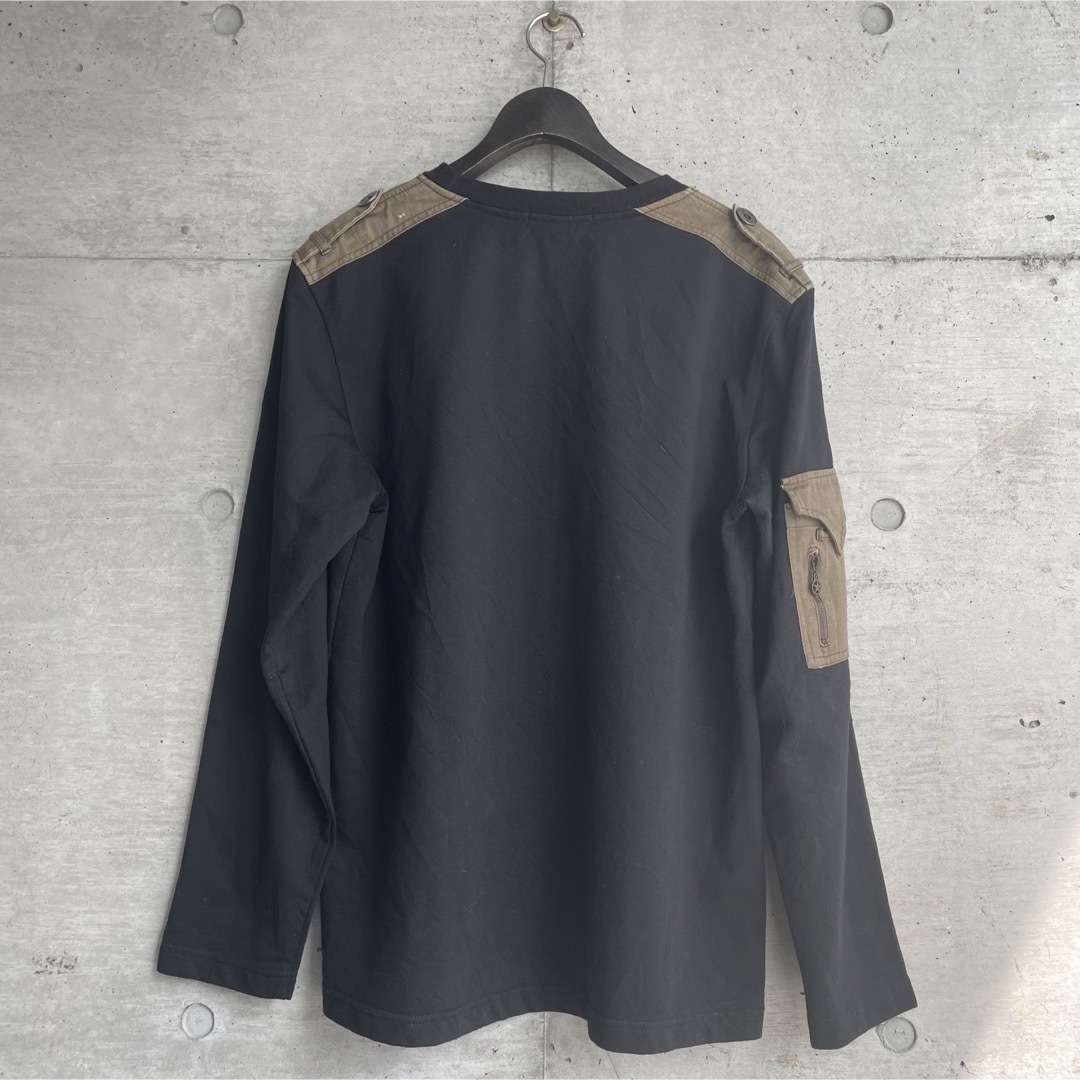 OLD DOLCE&GABBANA ミリタリー プリント ロンT スウェット