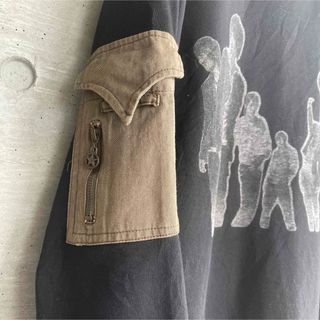 OLD DOLCE&GABBANA ミリタリー プリント ロンT スウェット