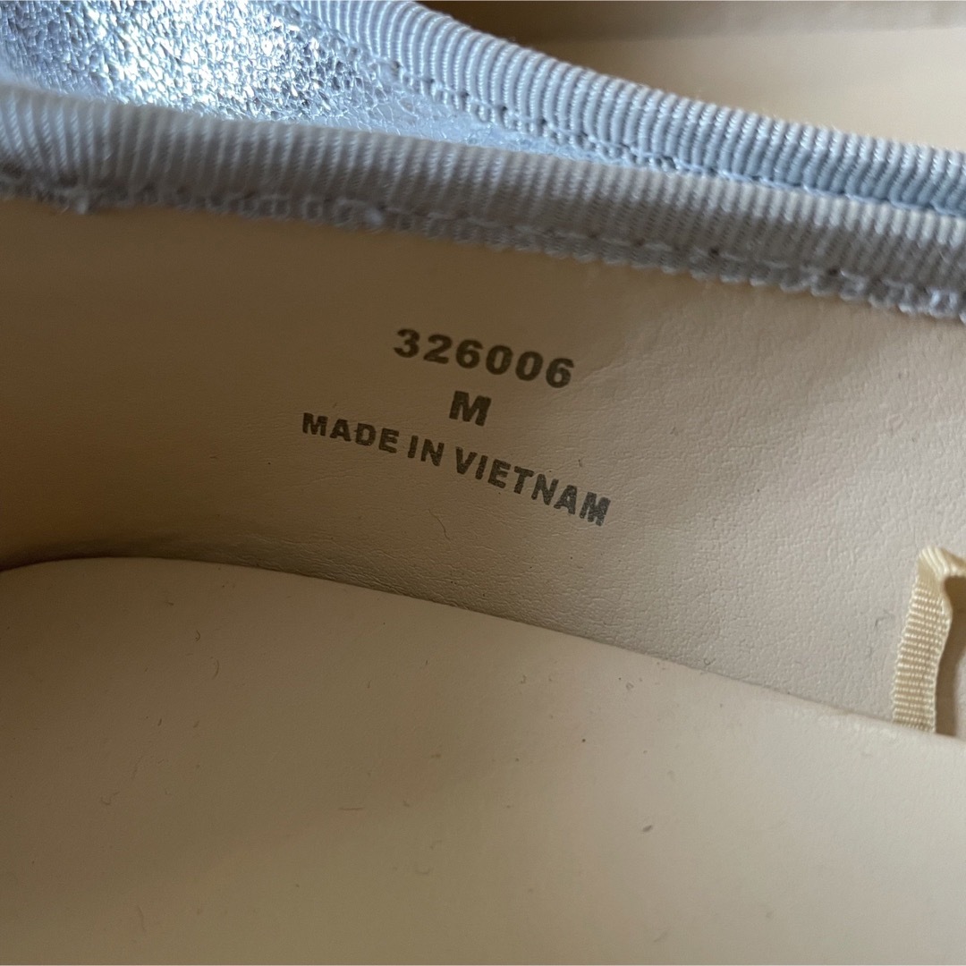 未使用品 J\u0026M DAVIDSON サテン レースアップ フラット シューズ