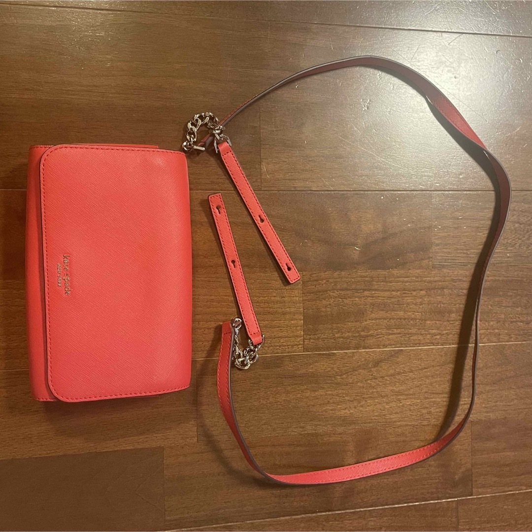 kate spade new york(ケイトスペードニューヨーク)の【正規品】kate spade ショルダーバッグ レッド レディースのバッグ(ショルダーバッグ)の商品写真