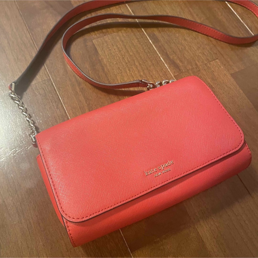 kate spade new york(ケイトスペードニューヨーク)の【正規品】kate spade ショルダーバッグ レッド レディースのバッグ(ショルダーバッグ)の商品写真