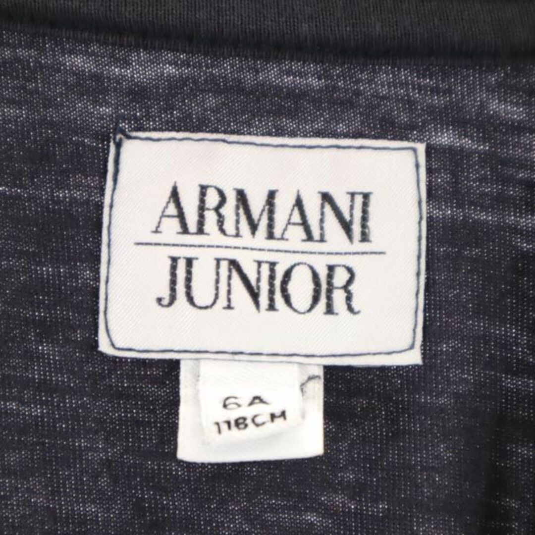 アルマーニジュニア 長袖 Tシャツ 6A 116cm ネイビー系 ARMANI JUNIOR