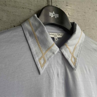 Christian Dior 襟刺繍 ポロシャツ ロンT シャツ