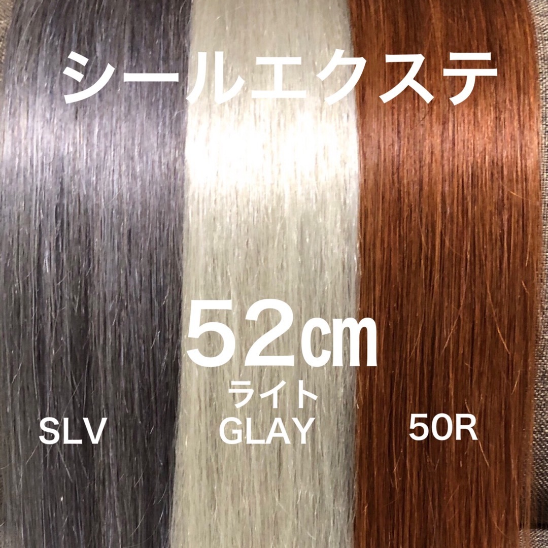 シールエクステ 52 取り除き ロングストレート カラーエクステ シールエクステ 52 取り除き ロングストレート カラーエクステ