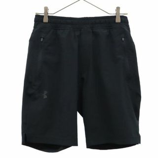 アンダーアーマー(UNDER ARMOUR)のアンダーアーマー スポーツ ショートパンツ MD ブラック UNDER ARMOUR ロゴプリント メンズ 【中古】  【230902】 メール便可(ジャージ)