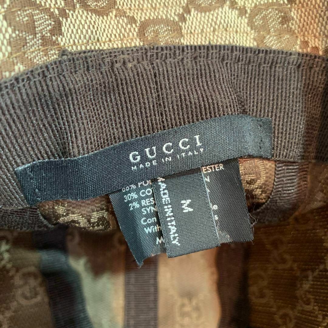 ☆美品☆GUCCI ハット GGキャンバス ベージュ Mサイズ