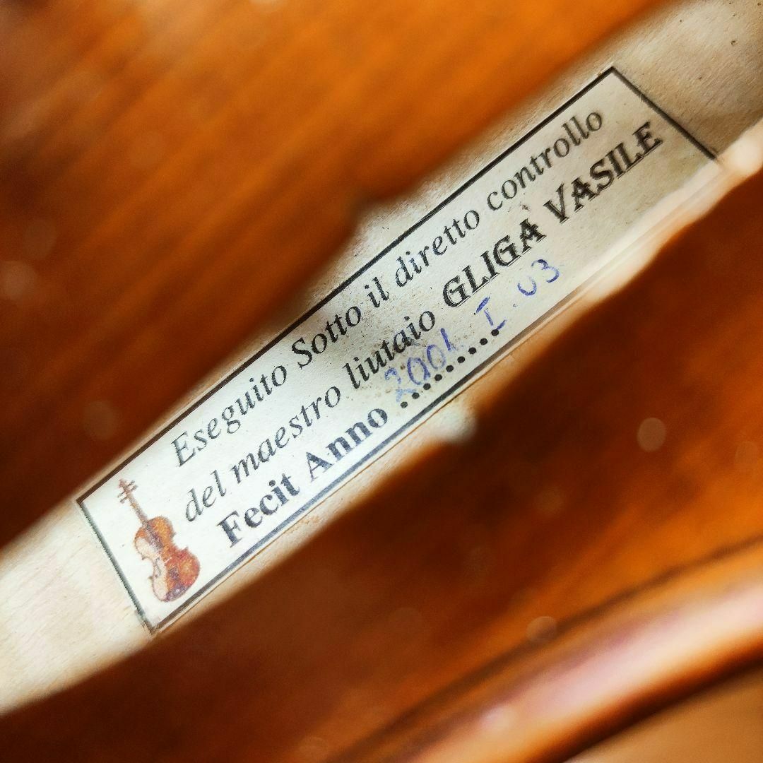 【希少ワンピースバック】Gliga Vasile 4/4 バイオリン 2001 楽器の弦楽器(ヴァイオリン)の商品写真