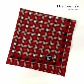 バーバリー(BURBERRY)の【未使用】 Burberry's バーバリー ハンカチ チェック柄 エンジ系(ハンカチ/ポケットチーフ)