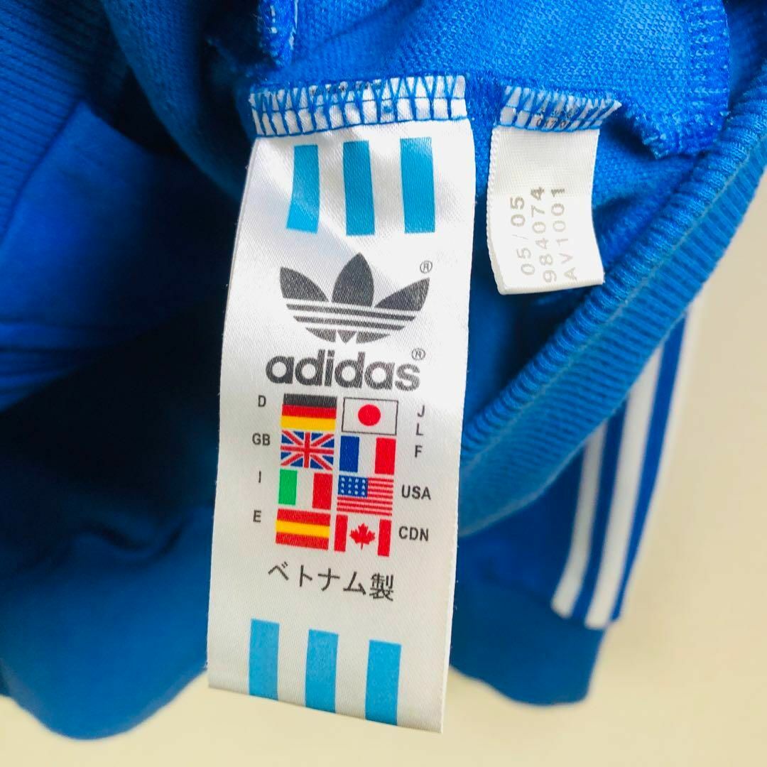 adidas - 【希少】アディダス ジャージ サイズL ブルー 80Sの通販 by