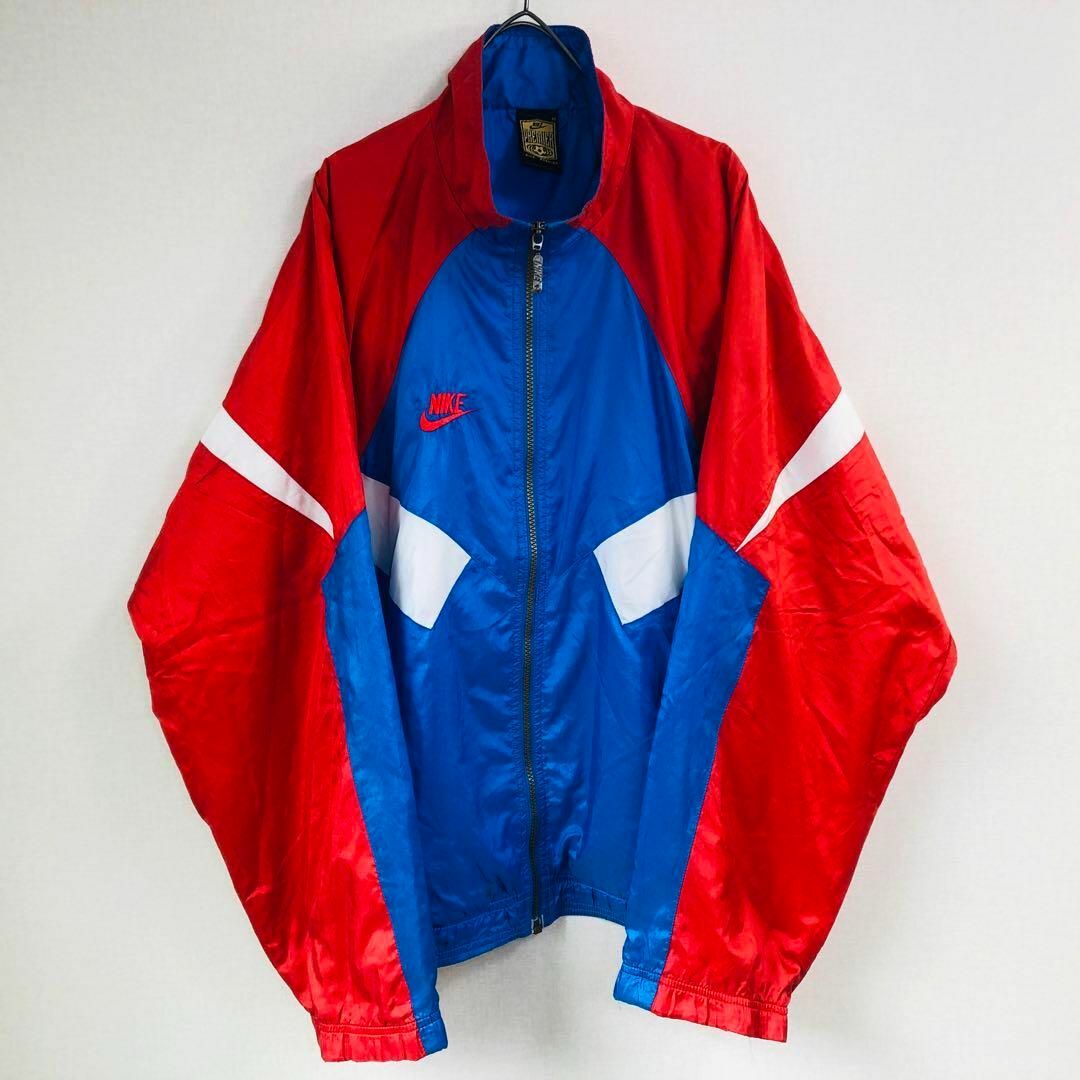 美品 80's adidas ナイロンジャケット メンズS ブルー