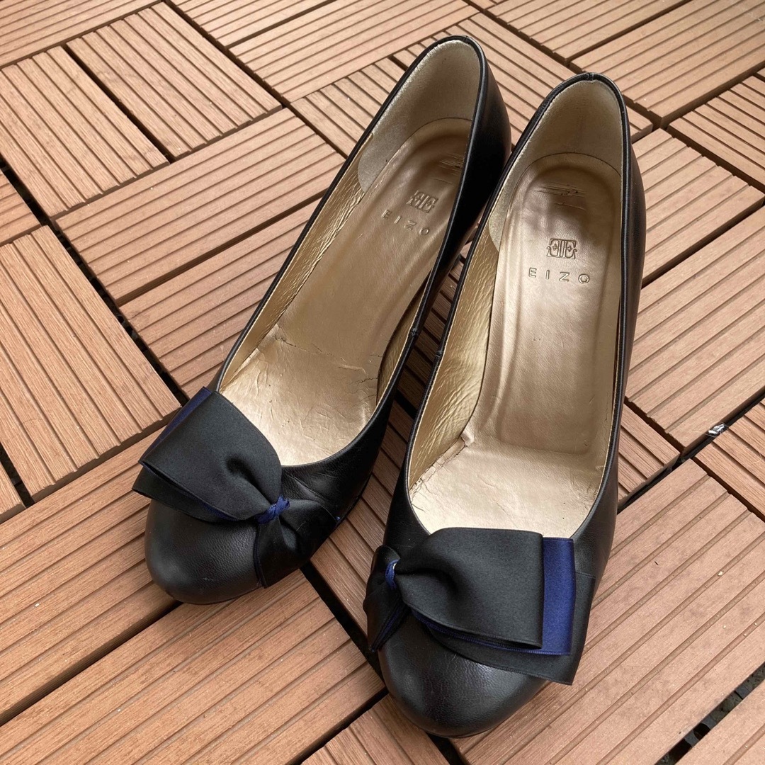EIZO - EIZO パンプス 黒 ヒール4.5センチの通販 by izumi's shop