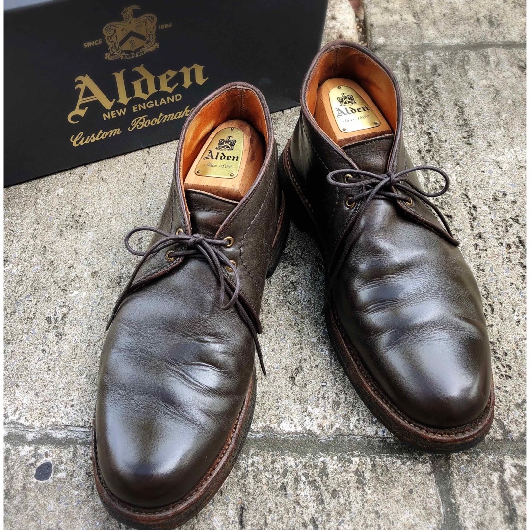 即決優先、オールデン Alden チャッカーブーツ-