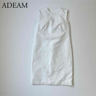 フォクシー(FOXEY)のFOXEY ADEAM アディアム ドレス　膝丈ワンピース　バックフリル(ひざ丈ワンピース)