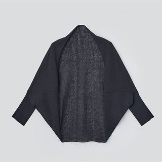 FOXEY フォクシー リネン ハーフムーン ボレロ カーディガン 黒系
