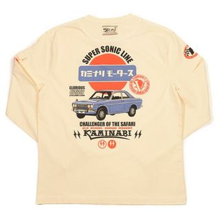 テッドマン(TEDMAN)のカミナリモータース/510ブルーバードSSS/ロンT/ホワイト/KMLT-226(Tシャツ/カットソー(七分/長袖))