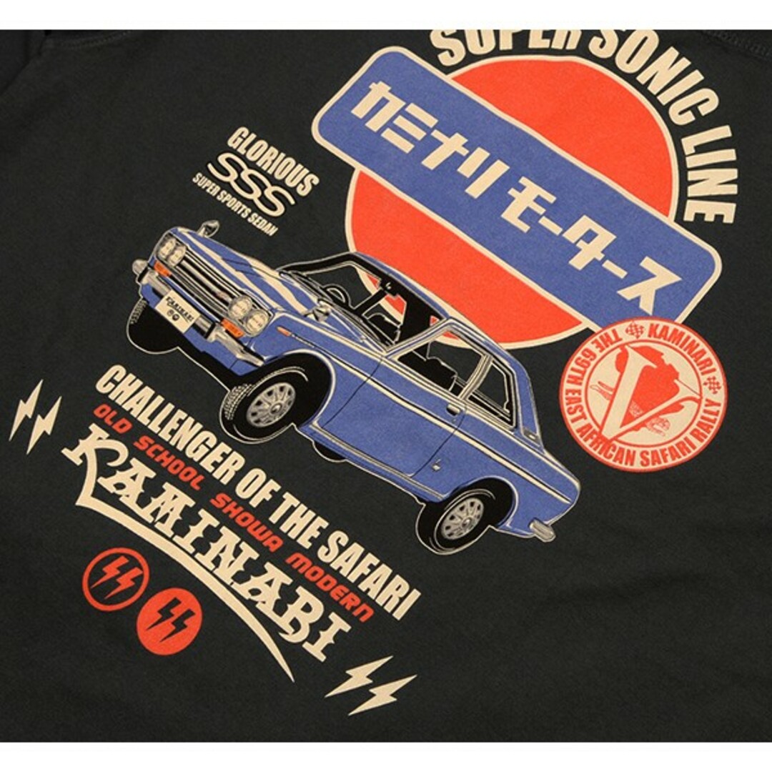 TEDMAN(テッドマン)のカミナリモータース/510ブルーバードSSS/ロンT/ネイビー/KMLT-226 メンズのトップス(Tシャツ/カットソー(七分/長袖))の商品写真