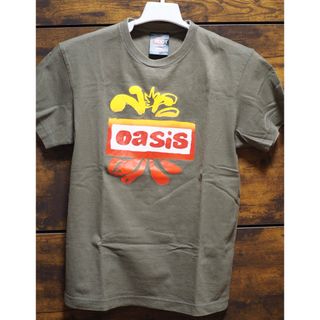 オアシス 2009年ツアーTシャツ Sサイズ カーキ oasis(ミュージシャン)