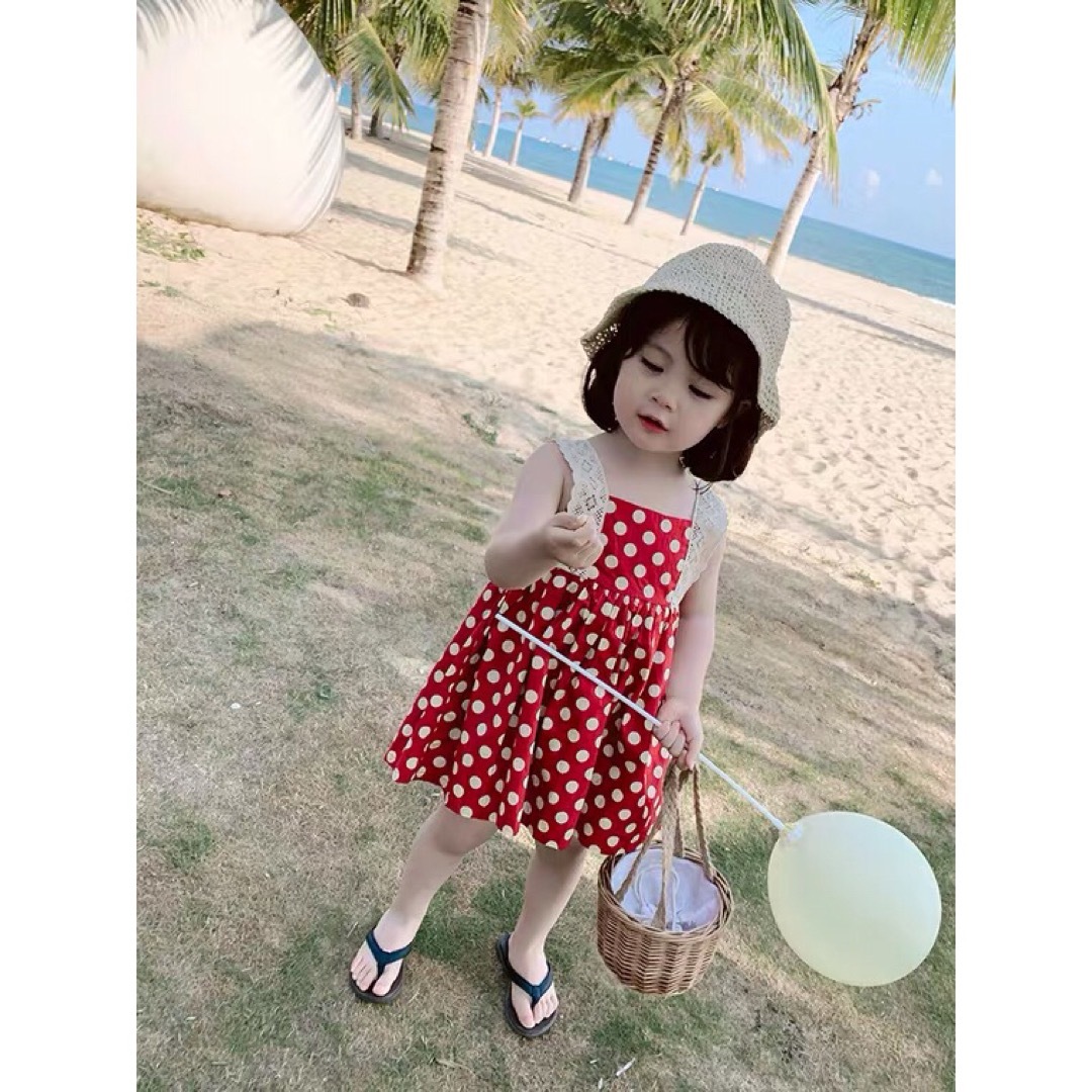 ワンピース　子供　キッズ　ベビー　韓国　子供服 キッズ/ベビー/マタニティのキッズ服女の子用(90cm~)(ワンピース)の商品写真