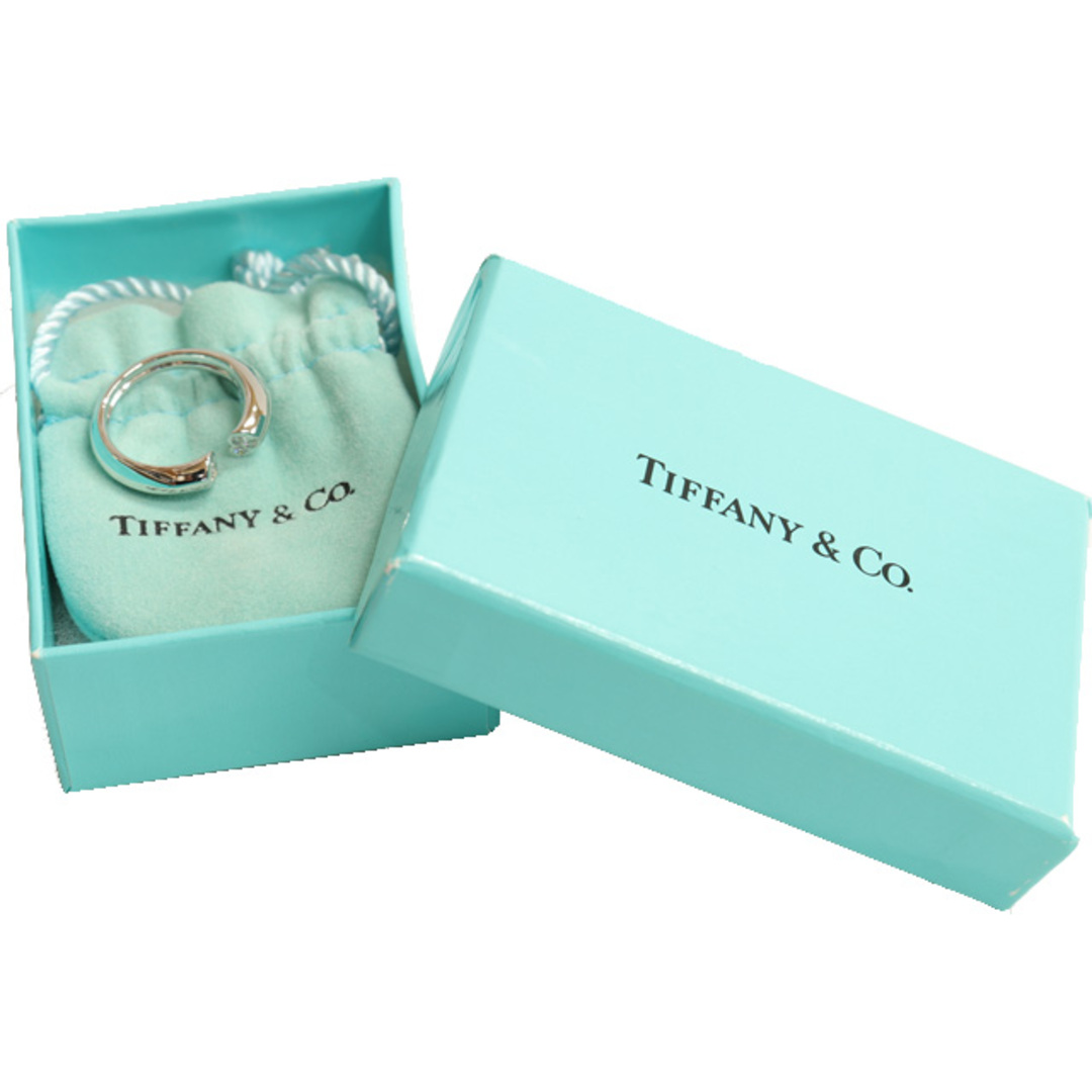 (新品仕上げ済）ティファニー TIFFANY テンダネス ダイヤ リング 指輪 K18 WG × ダイヤモンド 約13号 9042 9