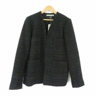 美品 theory luxe セオリー 03-0404110 ツイード ノーカラージャケット
