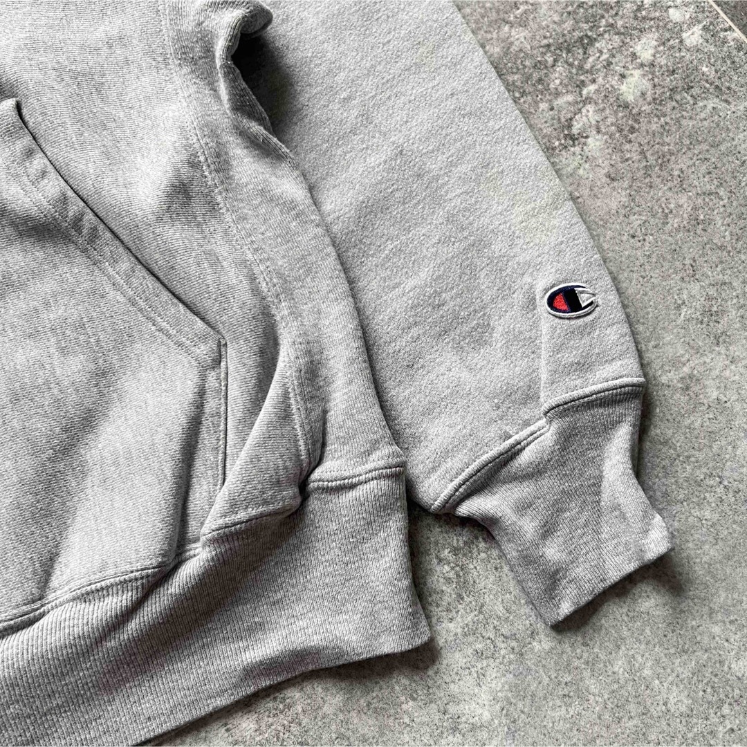 00s Champion リバースウィーブ カレッジ パーカー Mサイズ グレー
