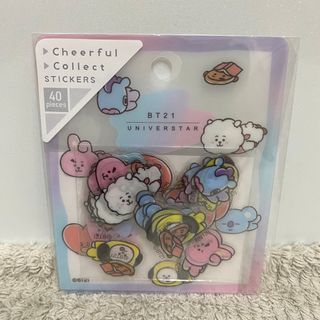 ビーティーイシビル(BT21)のBT21 ステッカー《ねころび》40P【新品未開封】(キャラクターグッズ)