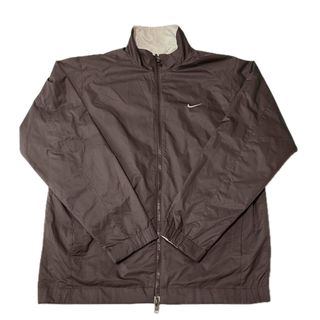 ナイキ(NIKE)のNIKE GOLF リバーシブルナイロンブルゾン M ブラウン/ベージュ(ウエア)