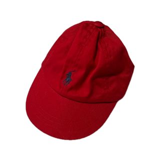 ラルフローレン(Ralph Lauren)の【新品】RALPH LAUREN ベビーキャップ 赤(帽子)