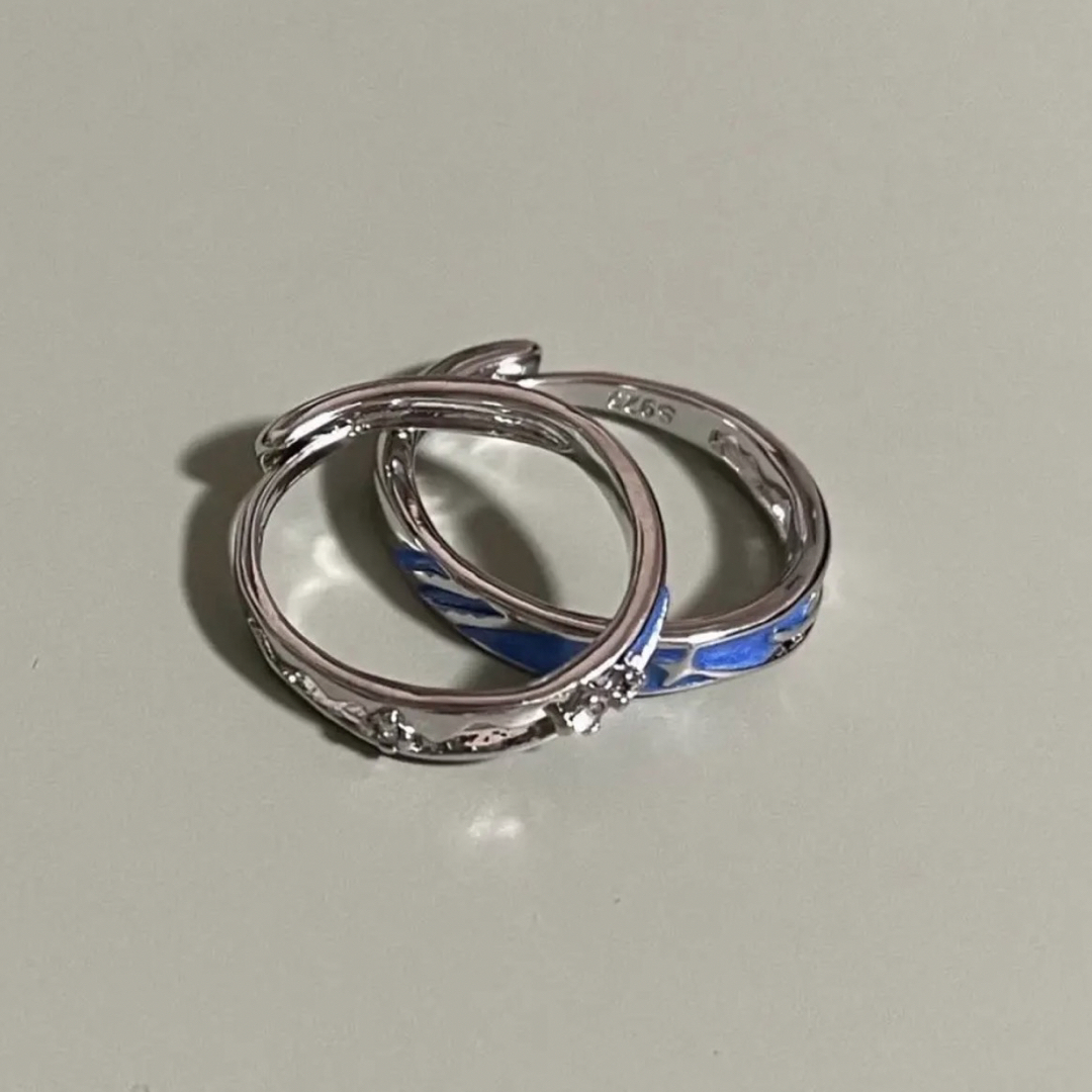 ペア　リング 指輪 アクセサリー レディース メンズ カップル 空 星 月 メンズのアクセサリー(リング(指輪))の商品写真
