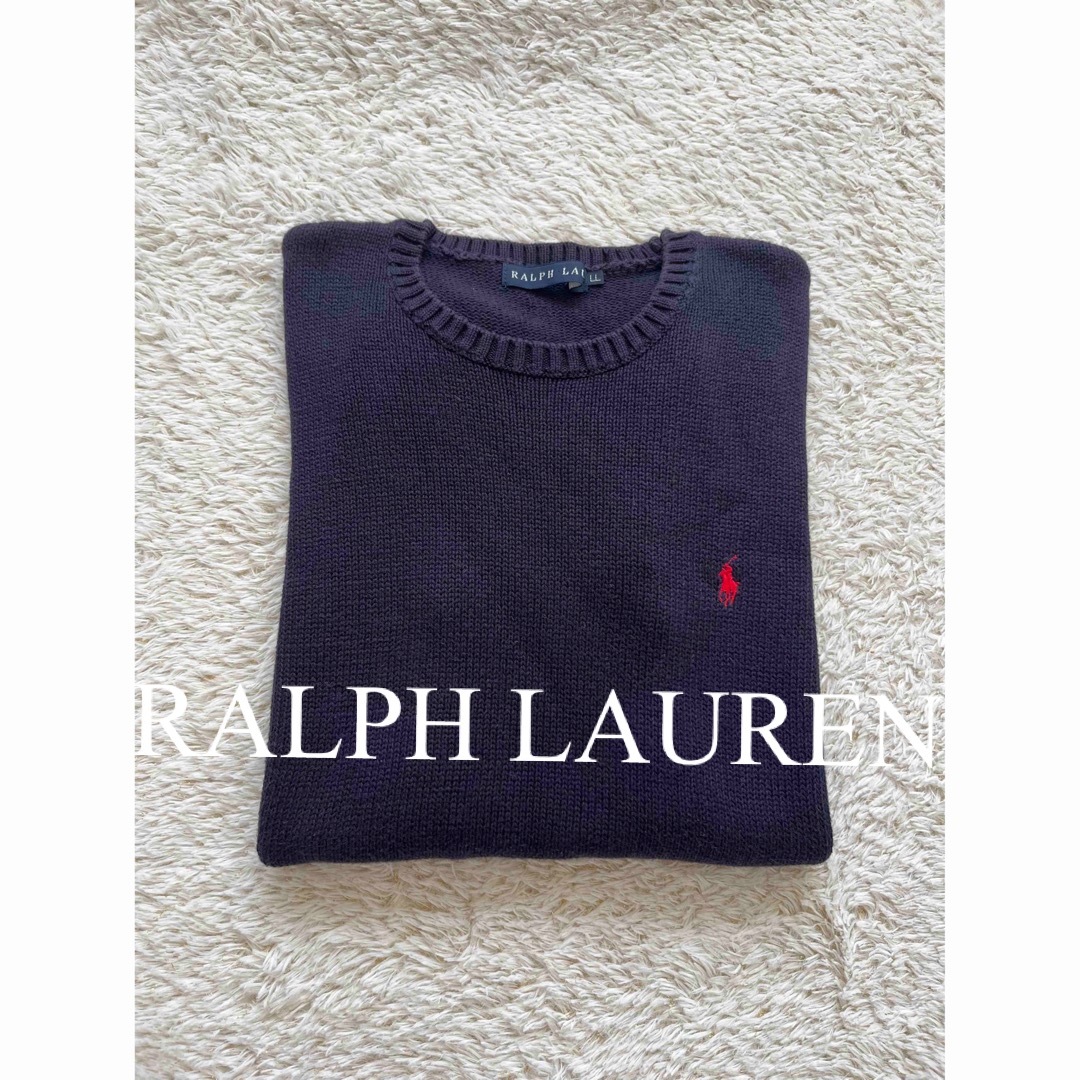 POLO RALPH LAUREN(ポロラルフローレン)の美品　ポロ　ラルフローレン　半袖ニット　ニット　サマーニット　人気　完売 レディースのトップス(ニット/セーター)の商品写真