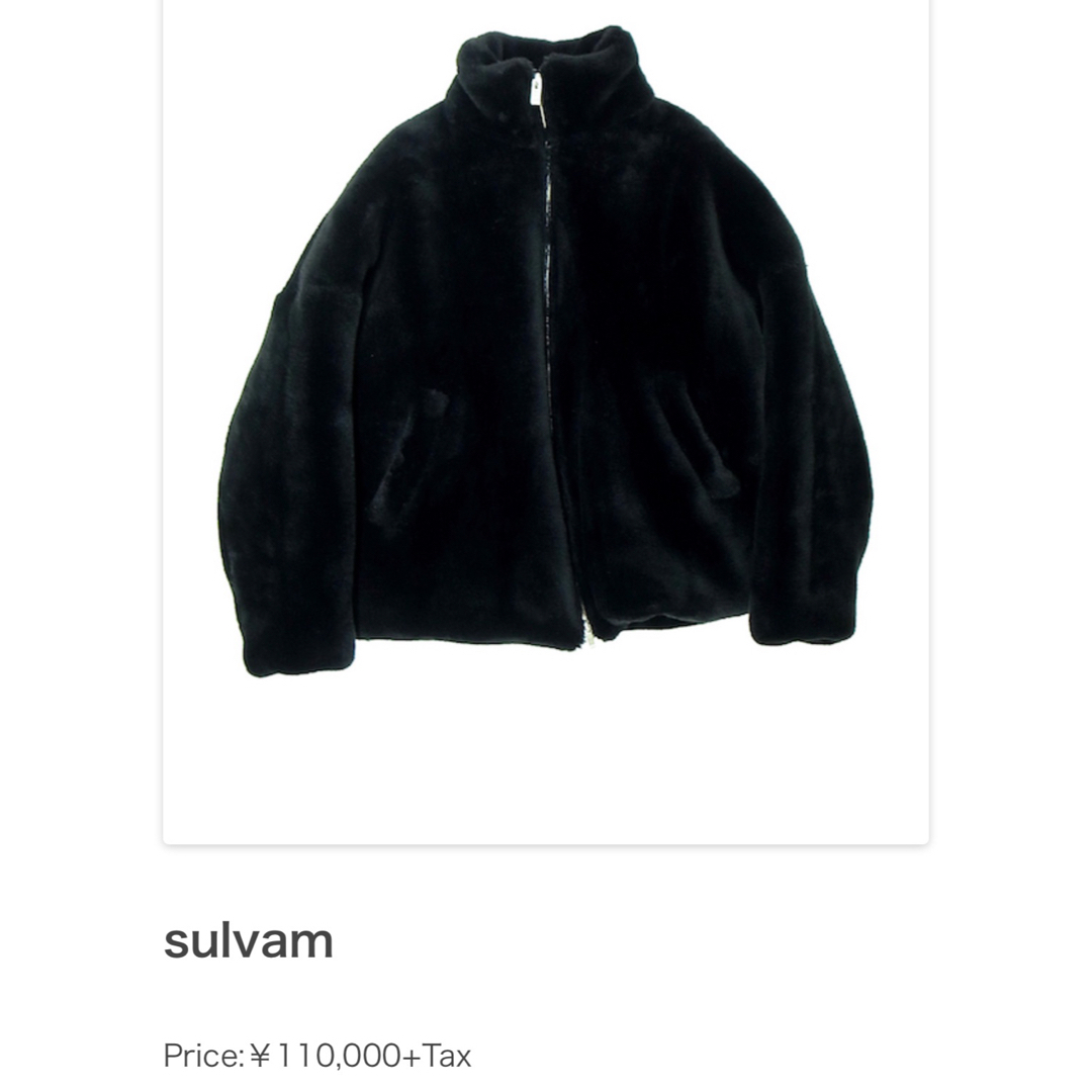 sulvam(サルバム)のsulvam ファーブルゾン ジャケット Ｌ メンズのジャケット/アウター(ブルゾン)の商品写真