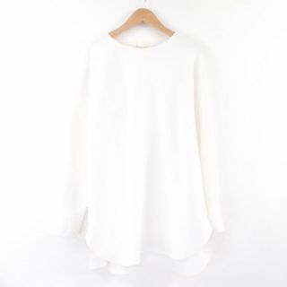 ユナイテッドアローズ(UNITED ARROWS)の美品 UNITED ARROWS ユナイテッドアローズ closet story 長袖ブラウス 1点 ホワイト ポリエステル他 ノーカラー フロントボタン トップス 白 レディース AU1954A72 (シャツ/ブラウス(半袖/袖なし))