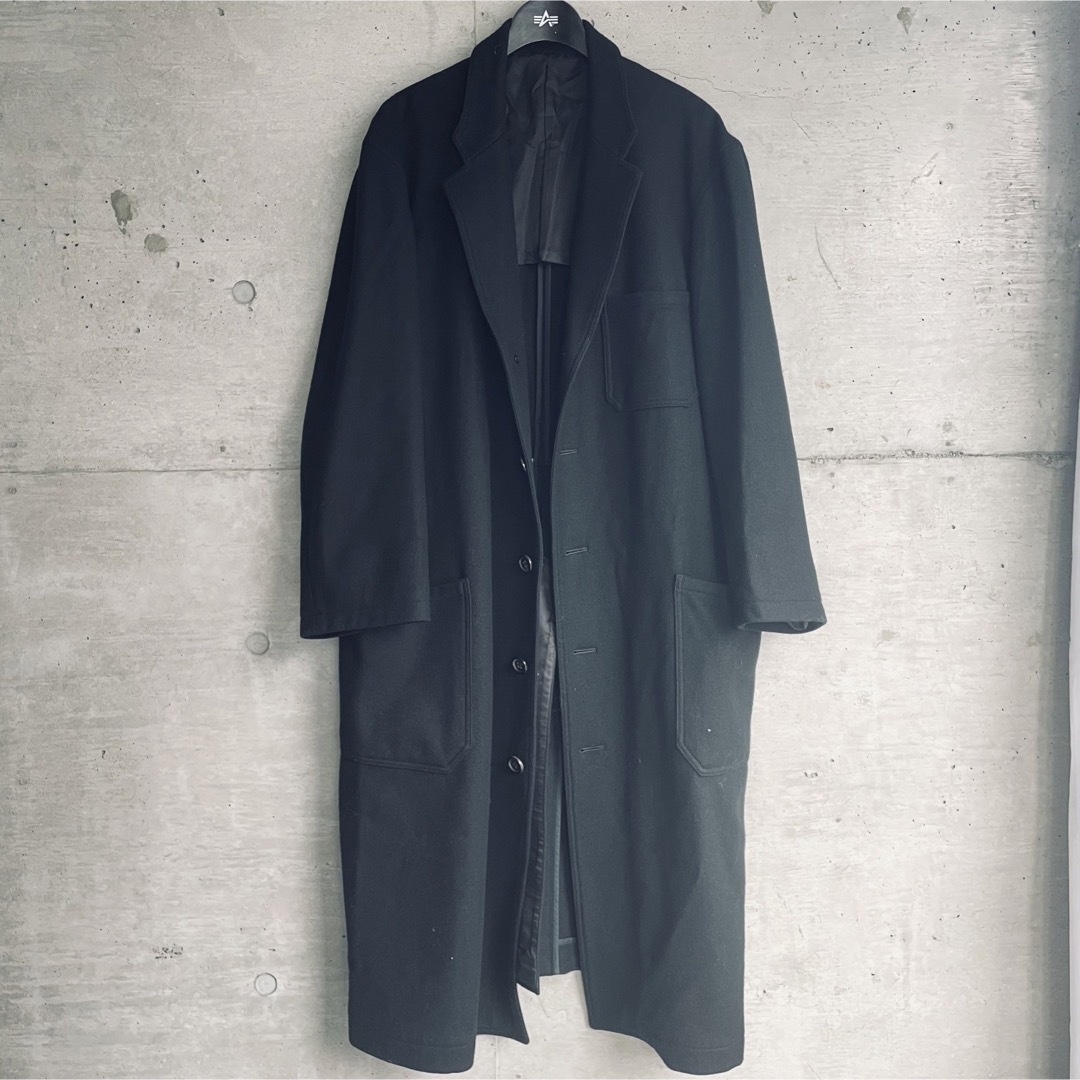 Yohji Yamamoto(ヨウジヤマモト)の90s ヨウジヤマモト Y's for men ヘビーウール ステンカラーコート メンズのジャケット/アウター(ステンカラーコート)の商品写真